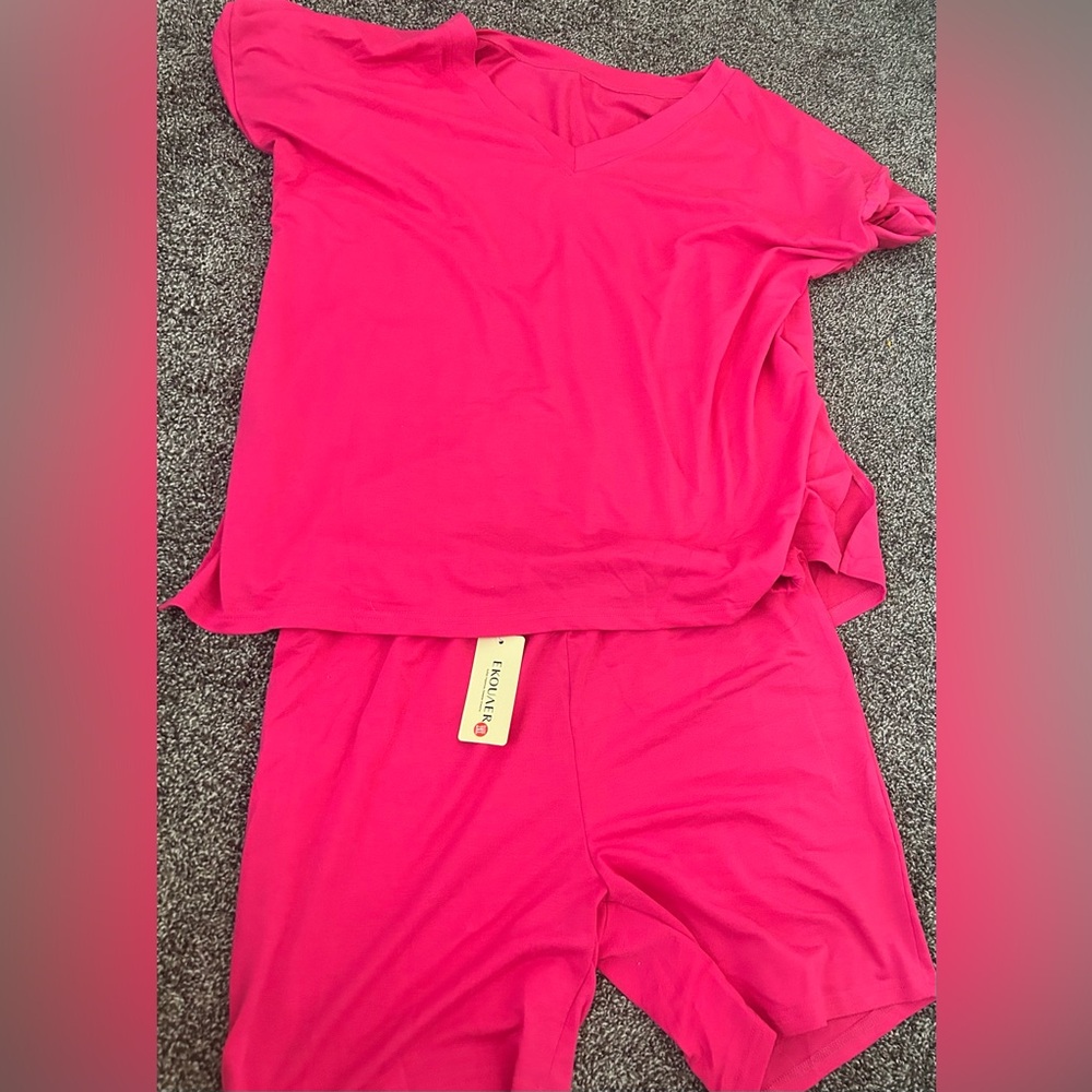 women's shorts and top set